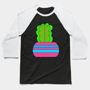 Cute Cactus Design #25: Split Personality Cactus Baseball T-Shirt